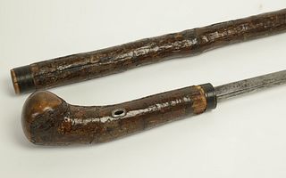 Root Handle Sword Walking Stick, late 19th Century