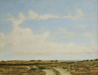 Kenneth Layman Oil on Panel "Path to the Beach"