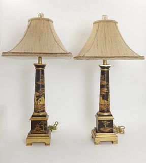 Pair of Chinoiserie Table Lamps