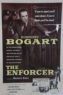 Original Humphrey Bogart Movie Poster "The Enforcer"
