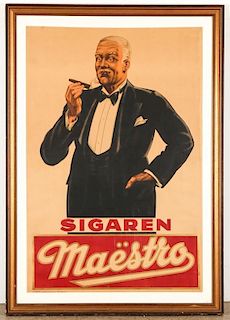 Belgian Cigar Advertising Poster