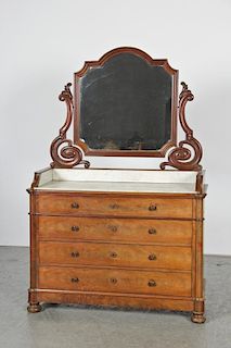 French Empire Style Washstand Commode