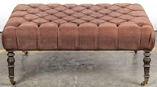 Late 19th C Tufted Banquette