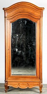 Tall Mirrored Indian Armoire