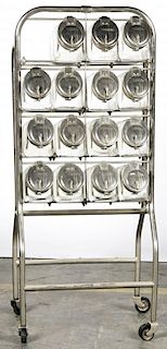 Art Deco Style Candy Jar Rack