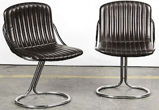 60's Italian Automotive Inspired Cantilevered Chairs