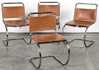 4 Mies Van Der Rohe for Knoll MR Chairs