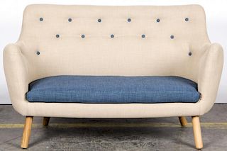 Modern Upholstered Love Seat