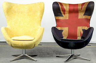 2 Arne Jacobsen Style Egg Chairs