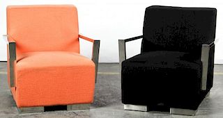 2 Modern Club Chairs
