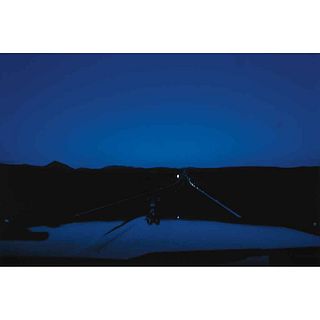 WILFRED VANDENHOVE, Take off (in blue), de la serie The Ram, Firmado y fechado 2006 al reverso, Archival pigment print s/n, 50 x 75 cm