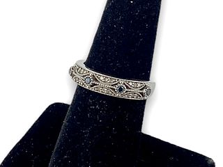 Sterling and Diamond Ring