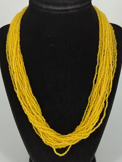Vintage Multi-Strand Seed Bead Necklace