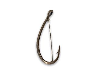 Sterling Fish Hook Pin