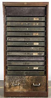 Hart and Hutchinson Storall Industrial Flat File Cabinet.