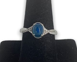 Miami Blue Welo Opal Solitaire Ring