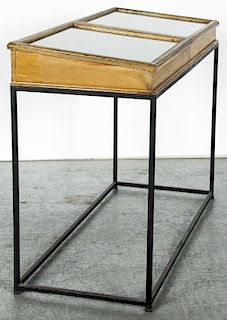 Vintage Painted Showcase Console Table