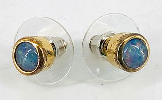 Pair of Opal Stud Earrings