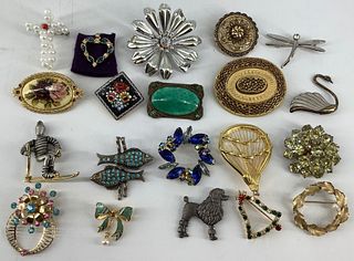 Lot of Twenty Assorted Vintage - Modern Age Pins