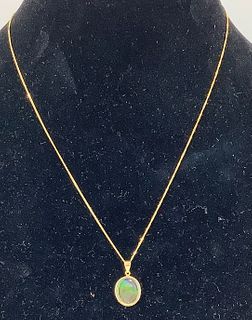 14kt Gold Necklace and Pendant