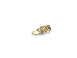 10kt Yellow Gold Ring Shank With Diamonds