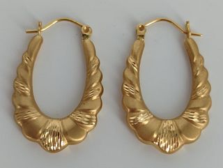 18kt Yellow Gold Hoop Earrings