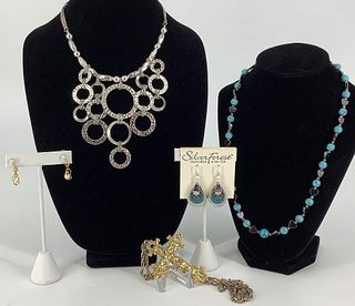 Lot of Assorted Fashion & Costume Jewelry + Accessories
