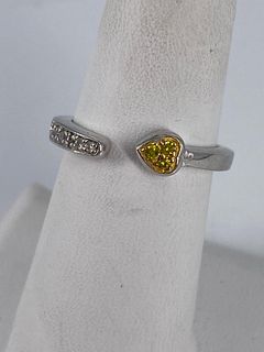 Sterling and Diamond Ring