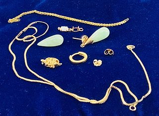 14kt Yellow Gold Scrap And Accessories
