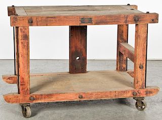 Vintage American Saw Mill Machinery Co. Table Saw Cart