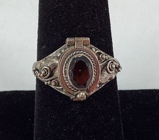 Unique Sterling Silver & Smokey Quartz Ring