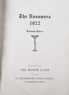 1922 ST. PETERSBURG HIGH SCHOOL Yearbook