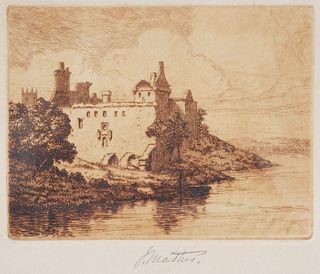 JOHN MATHER, Etching, Linlithgow Palace