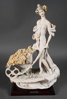 Giuseppe Armani LADY WITH FLOWER CART Figurine