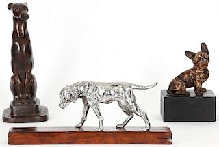 Decorative Cast Metal Dogs