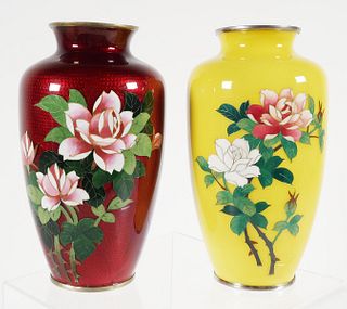 Japanese Cloisonné Vases