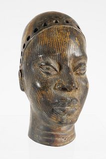 Bronze Yoruba IFE Nigeria Bust of Ruler