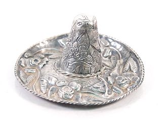 Sanborns Mexican Sterling Sombrero Hat Tray