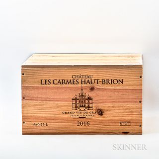 Les Carmes de Haut Brion 2016, 6 bottles (owc)
