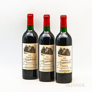 Chateau l'Evangile 1996, 3 bottles
