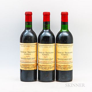 Chateau Trotanoy 1970, 3 bottles