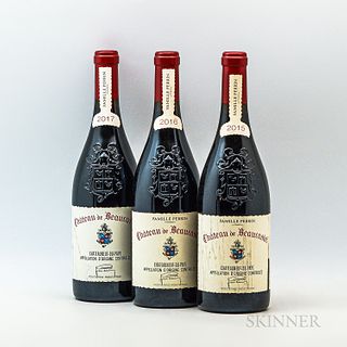 Mixed Beaucastel Chateauneuf du Pape, 3 bottles