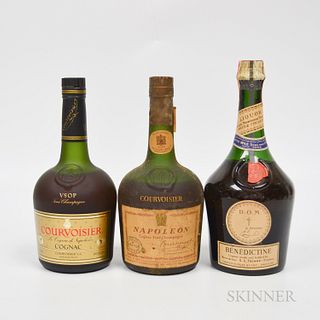 Courvoisier/Benedictine, 3 bottles