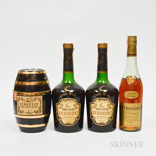 Hennessy, 3 4/5 quart bottles 1 500ml bottle