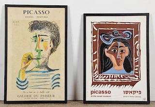 2 Vintage Framed Picasso Art Posters