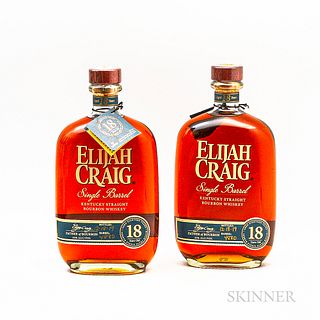 Elijah Craig 18 year, 2 750ml bottles
