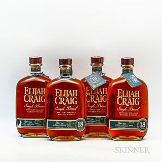 Elijah Craig 18 Years Old, 4 750ml bottles