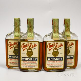 Gold Seal Whiskey 13 Years Old 1917, 4 pint bottles (oc)