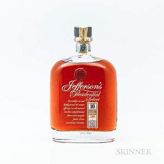 Jefferson's Presidential Select 16 Years Old Bourbon, 1 750ml bottle