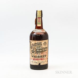 Large Old Monongahela Pure Rye 1913, 1 quart bottle